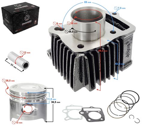 Zestaw Cylinder Tłok 4T 50 139FMB Junak Romet Barton Zipp Benzer Router