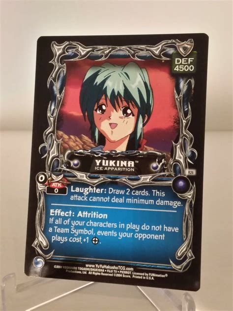 Yu Yu Hakusho Tcg Ccg Yukina Ice Apparition R Unlimited Alliance Card