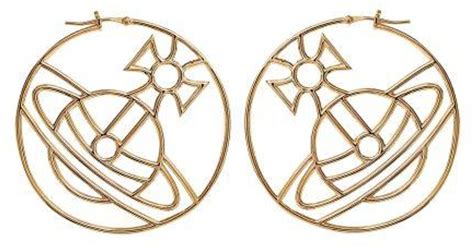 Vivienne Westwood Alina Hoop Earrings In Metallic Lyst UK