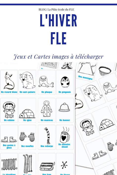 Vocabulaire De Lhiver Fle Jeux Pour Jeunes Jeux Fle