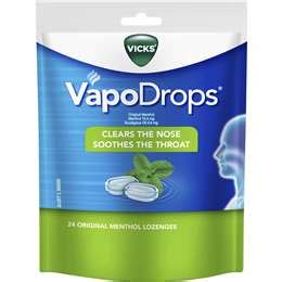 Vicks Vapodrop Throat Lozenges Original Pack Woolworths