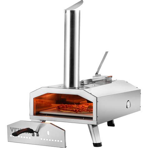 Vevor Pizza Oven Outdoor 12 Pellet Pizza Oven Portable Pizza Stove With Built In Thermometer