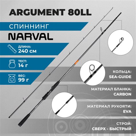 Спиннинг Narval (NVRARG89M_Черно-серый, от 0.1 гр купить по выгодным ...