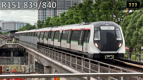 Waiting Behind SMRT Alstom R151 839 840 Arriving Departing Ang