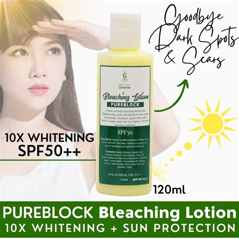 [ Pure Block Bleaching Lotion Spf50 ] Greenika Spf50 Bleaching Lotion