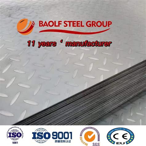 ASTM A36 Hot Rolled Checkered Plate S235jr Steel Sheet 4320 Boat Sheet