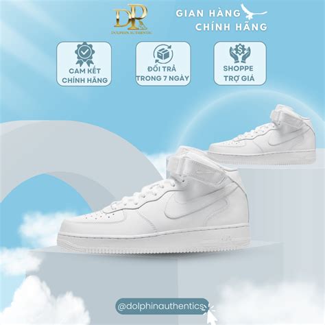 [ GiÀy ChÍnh HÃng ] Giày Nike Air Force 1 All White High Hàng Chuẩn