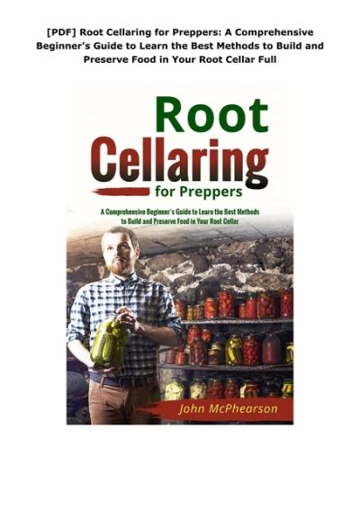 Pdf Root Cellaring For Preppers A Comprehensive Beginners Guide To