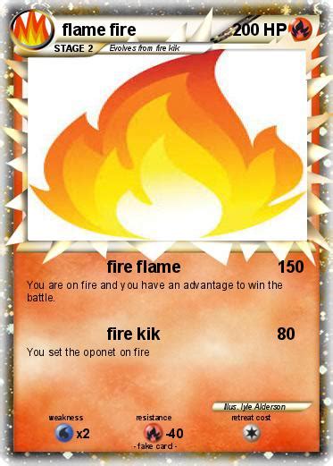 Pokémon Flame Fire 3 3 Fire Flame My Pokemon Card