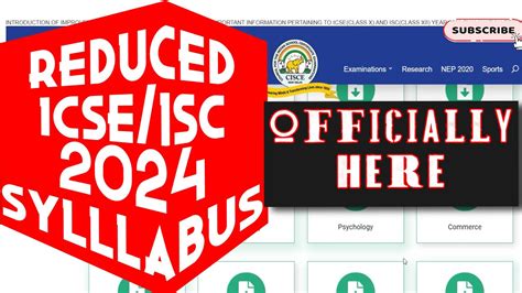 ICSE ISC 2024 Big Updates CISCE Officially Release ICSE ISC Exam 2024