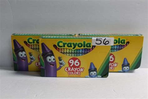 CRAYOLA 96 COLORED CRAYONS WITH SHARPENER BUILT IN BOX Dallas Online