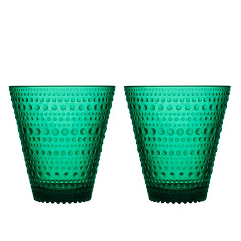 Iittala Kastehelmi Emerald Tumblers Set Of 2 Made In Finland