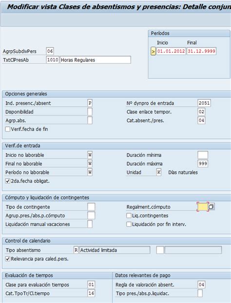 Sap Hcm Parametrización De Absentismos Y Presencias Oreka It Blog