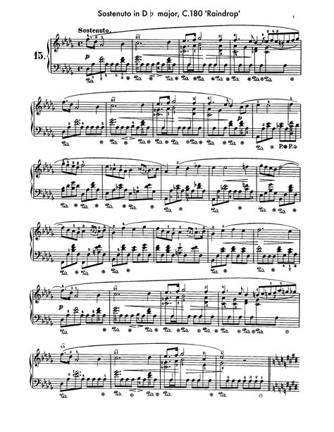 Piano Music Sheets Prelude Opus 28 No 15 Piano By Chopin Raindrop Etsy