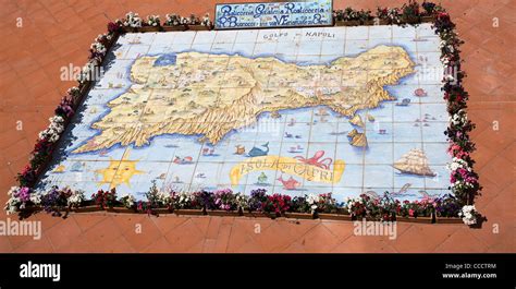 Map Of Capri Island Hi Res Stock Photography And Images Alamy