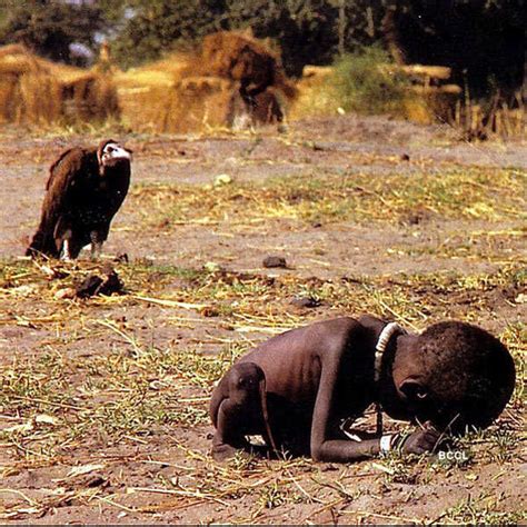 A Vulture Waiting For A Starving Child In Africa To Die So That It Can