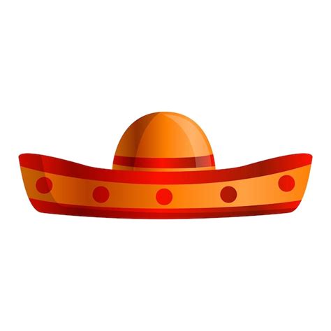 Icono De Sombrero Mexicano Caricatura De Icono De Vector De Sombrero