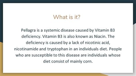 Pellagra By Aminata Alpha What Is It Pellagra Is A Systemic Disease