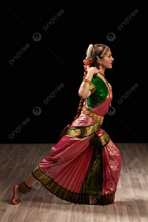 Young Beautiful Woman Dancer Exponent Of Indian Classical Dance