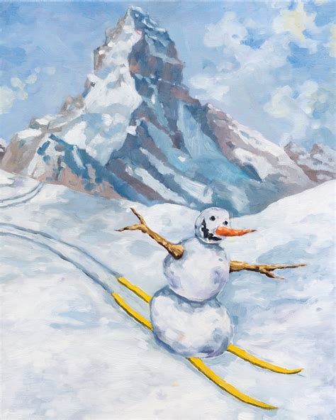 Jan Kiefer: Skiing Snowman | Swiss Institute