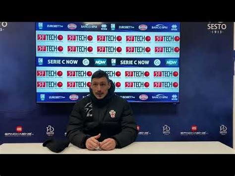 Pro Sesto Pro Vercelli 0 0 Mattia Mustacchio YouTube