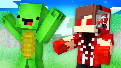 How Jj Pranked Mikey As Super Zombie Mutant In Minecraft Maizen Youtube