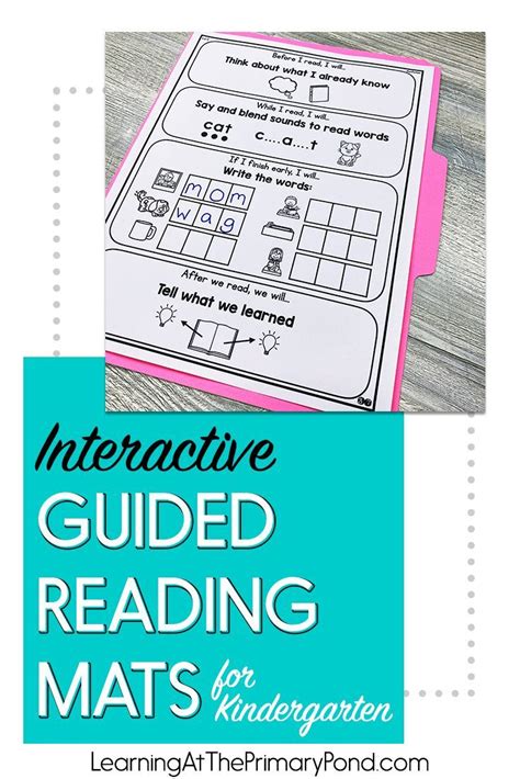 Interactive Guided Reading Mats For Kindergarten