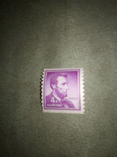 Mavin Abraham Lincoln Antique Cent Purple Unstamp Us Stamp