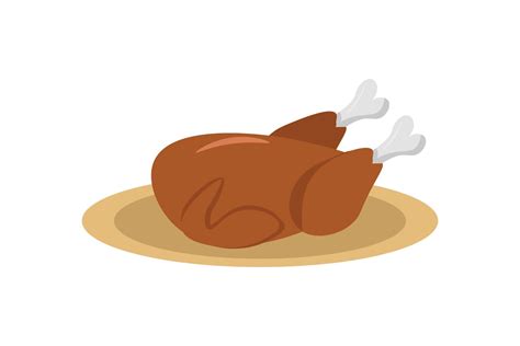 Thanksgiving Roast Chicken Graphic by hirazoa_std · Creative Fabrica