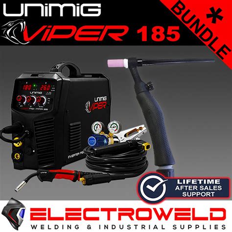 Unimig Viper 185 Migtigstick Pack Welder 17v Tig Torch Mig Torch