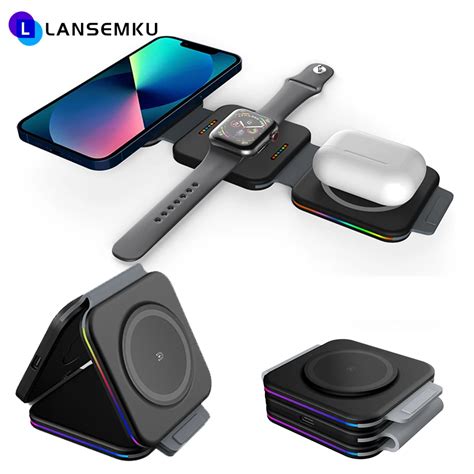 Magnetic In Foldable Wireless Charger For Iphone Pro