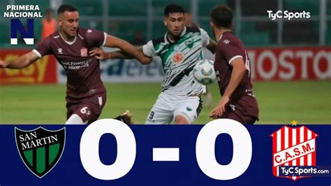 San Martín SJ vs San Martín T en vivo seguí el partido minuto a