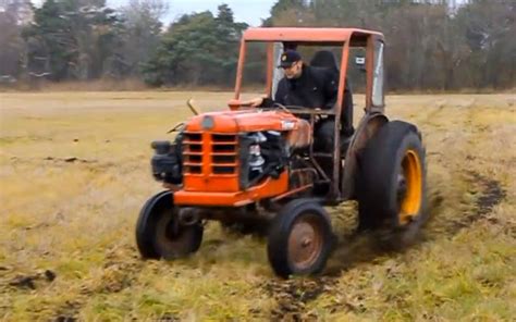 Feature Flicks: Swedes Stuff Volvo 240 Turbo Engine Into Vintage Volvo Tractor