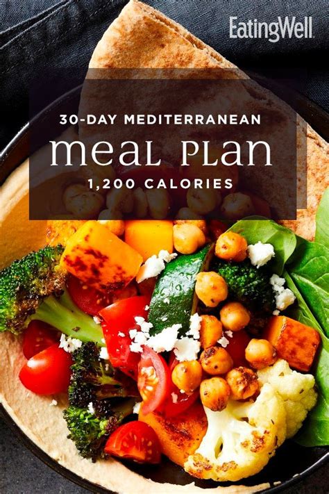 30 Day Mediterranean Diet Meal Plan 1200 Calories Mediterranean Diet Meal Plan Easy