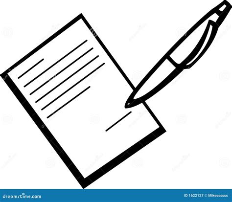 Signing A Document Vector Illustration Royalty Free Stock Photography