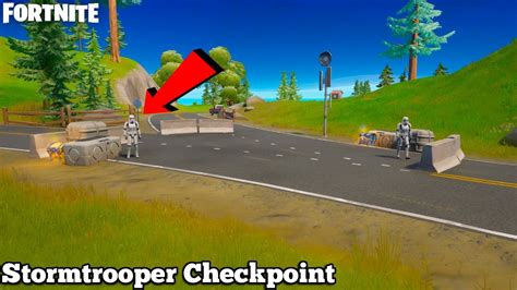 NEW STORMTROOPER CHECKPOINT LOCATION GAMEPLAY FORTNITE LOOTING