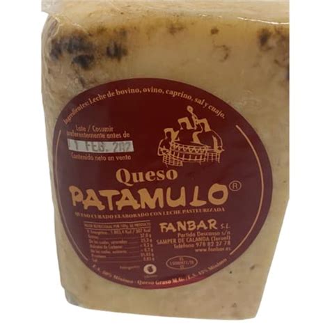 Queso Patamulo Elaborado Con Leche Pasteurizada De Vaca Oveja Y Cabra