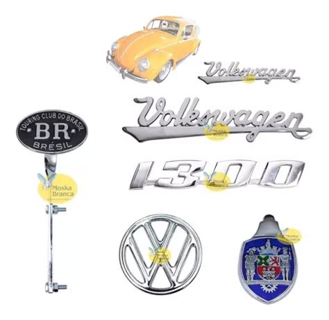 Emblemas Fusca C Bras O Do Cap E Vw Frete Gr Tis