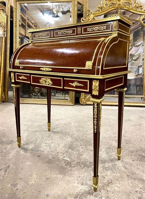 Maison Krieger Bureau Cylindre De Style Louis Xvi En Marqu Terie Et