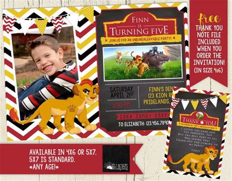 The Lion King Birthday Party Printables