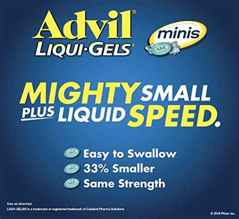 Advil Liqui Gels Minis 240 Count Pain Reliever Fever Reducer Liquid