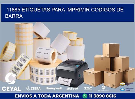 11885 ETIQUETAS PARA IMPRIMIR CODIGOS DE BARRA Insumos Datamax Zebra ARG