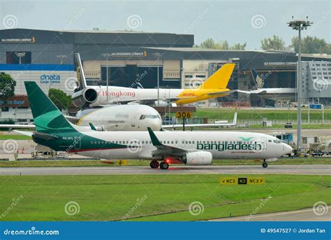 Biman Bangladesh Airlines Boeing 737 800 Taxiing Editorial Photography