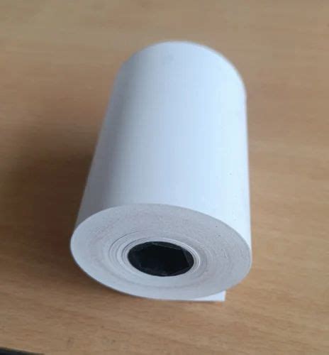 Plain White Atm Machine Paper Roll For Billing Purpose Gsm Gsm