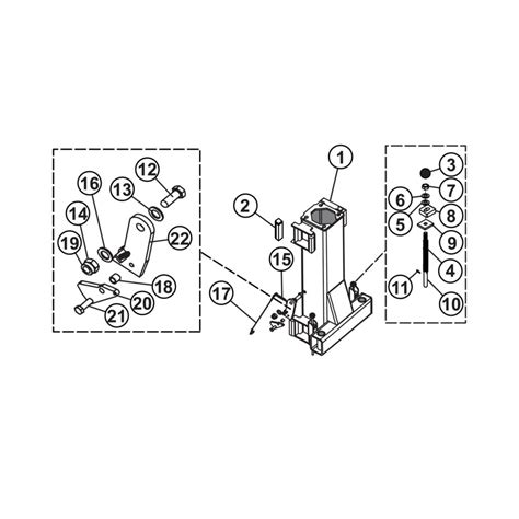 Parts For Tuxedo Lift Tp12kf Carriage And Arm Restraint Detail Svi