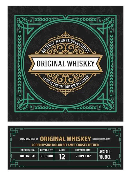 Whiskey Label Template Stock Photos Royalty Free Whiskey Label