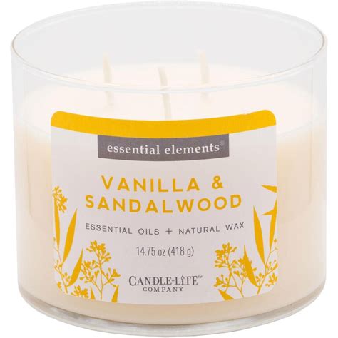 Candle Lite™ Duftkerze Essential Elements Vanilla And Sandalwood