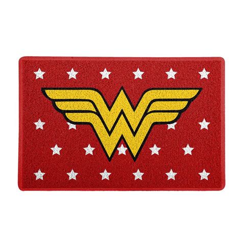 Tapete Capacho Logo Mulher Maravilha Wonder Woman DC Comics