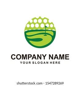 Golf Course Logo Vector Design Stock Vector (Royalty Free) 1547289269 ...