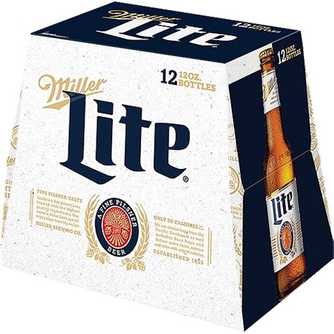 Miller Lite Lager Beer 12 Pack 12 Oz Bottles 144 Fl Oz The Fresh